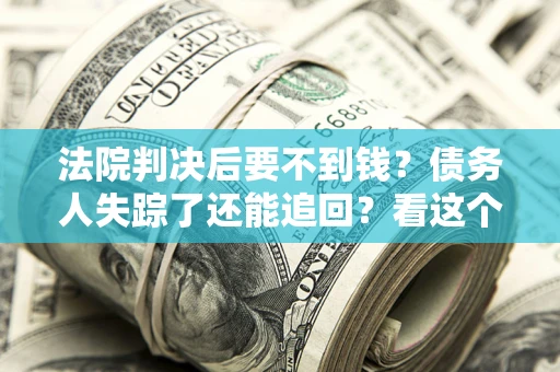 武汉法院判决后要不到钱？债务人失踪了还能追回？看这个方法！
