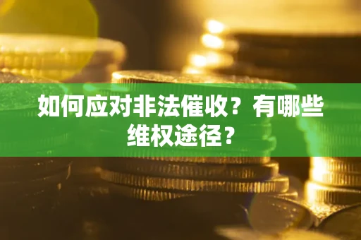 武汉如何应对非法催收？有哪些维权途径？