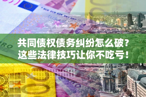 武汉共同债权债务纠纷怎么破？这些法律技巧让你不吃亏！