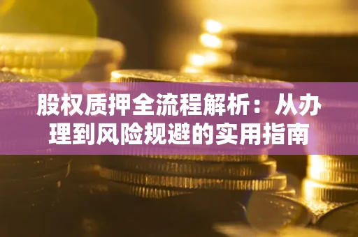武汉股权质押全流程解析：从办理到风险规避的实用指南