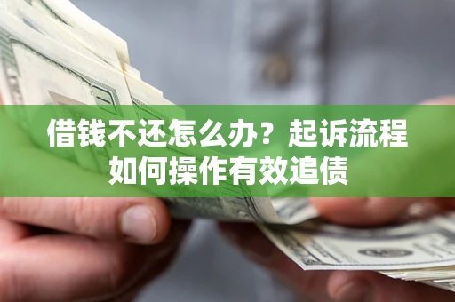 武汉借钱不还怎么办？起诉流程如何操作有效追债