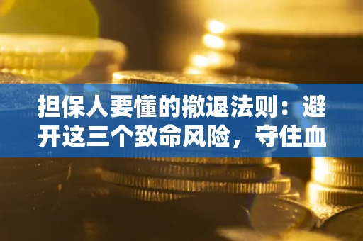 武汉担保人要懂的撤退法则：避开这三个致命风险，守住血汗钱