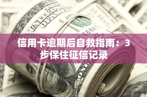 武汉信用卡逾期后自救指南：3步保住征信记录