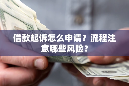 武汉借款起诉怎么申请？流程注意哪些风险？